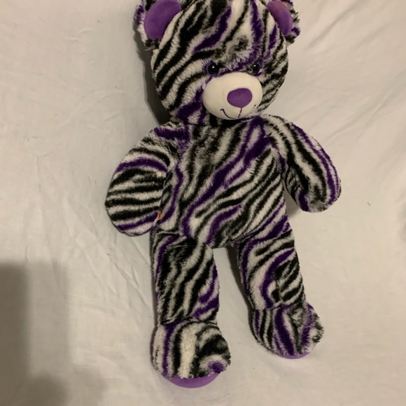 BAB Wild About Strips Purple Zebra Print Plush Toy - Picture 2 of 5